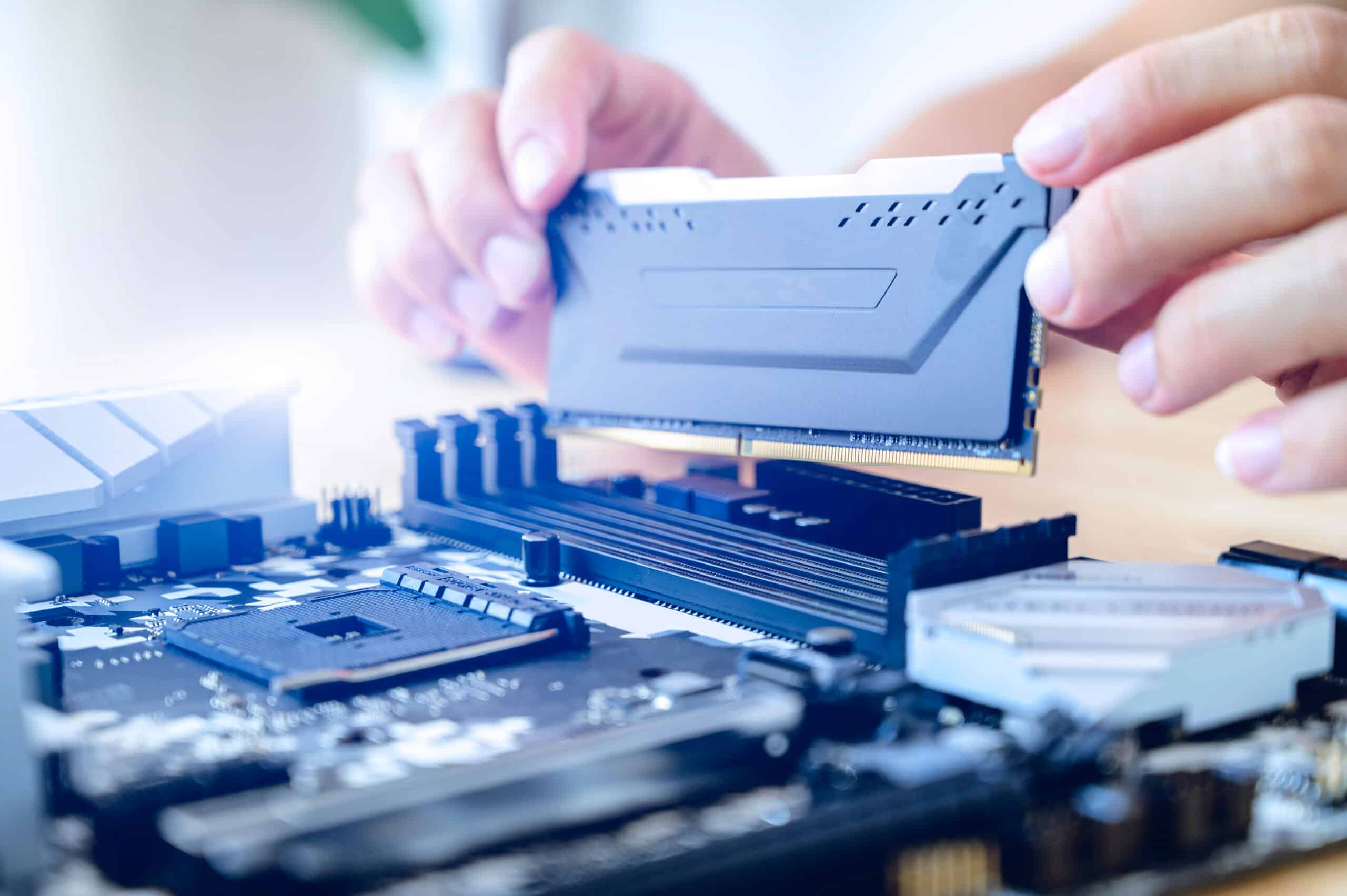RAM in the motherboard