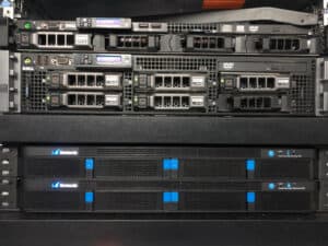 dell poweredge rack at a data center