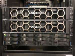Dell EMC PowerEdge R740 server rack at a datacenter