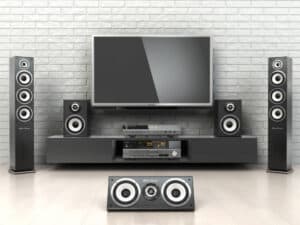 home entertainment system in a room