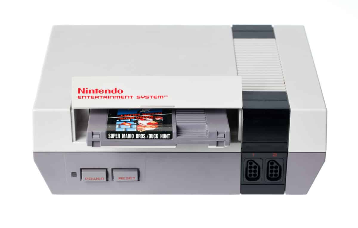 NES with Super Mario Bros and Duck Hunt Nintendo emulator