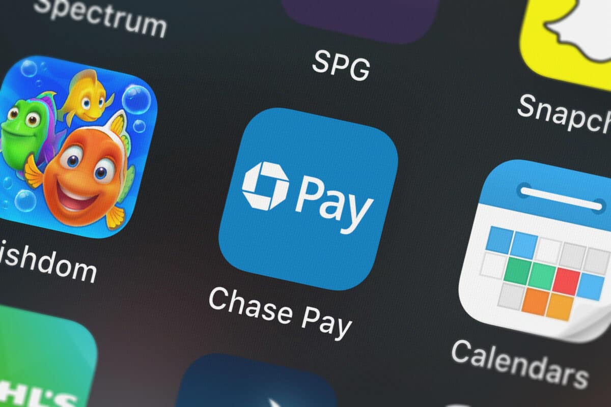 Chase pay app on smartphone