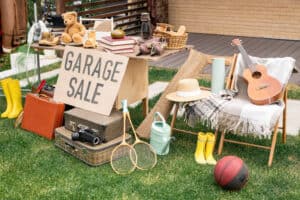 Garage sale yard sale