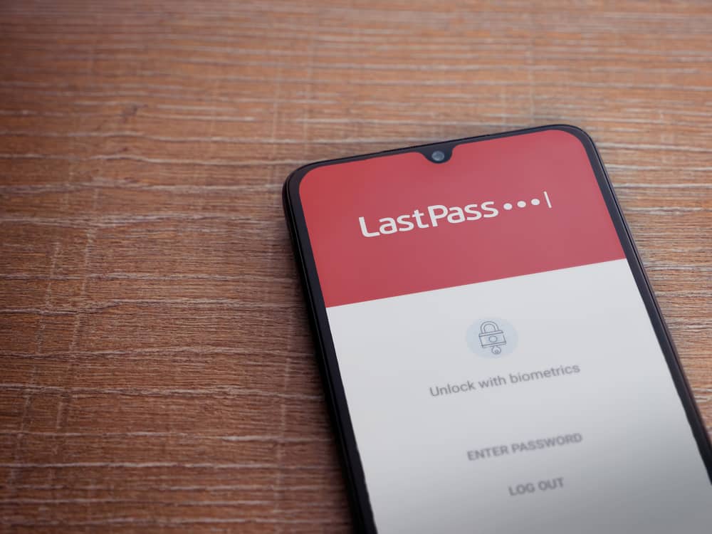 LastPass Password Manage launch screen with logo