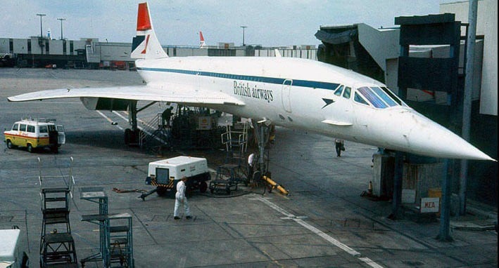 Supersonic Concorde failure