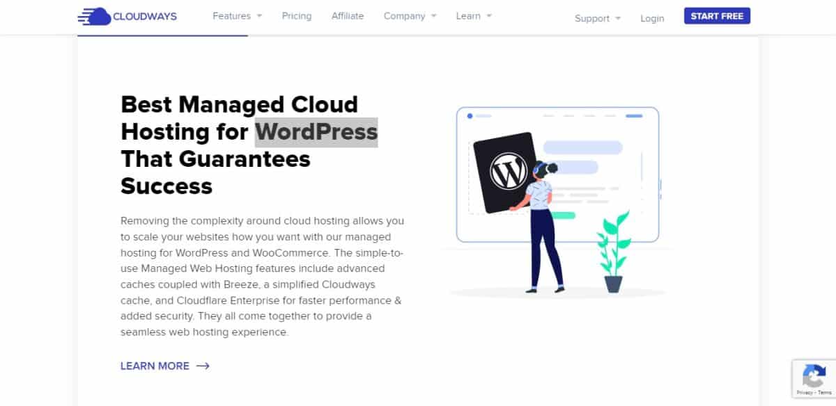 Cloudways managed WP hosting