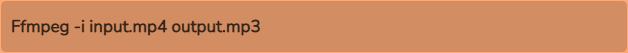 convert mp4 to mp3