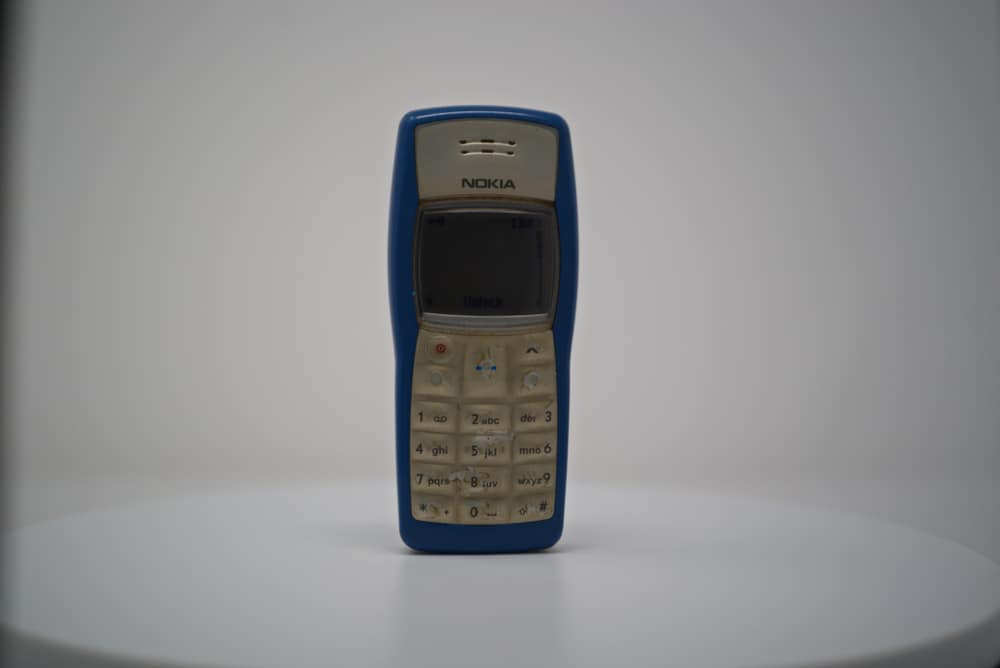 Nokia 1100 on a white bakground