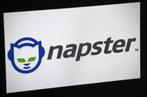 close up of Napster logo