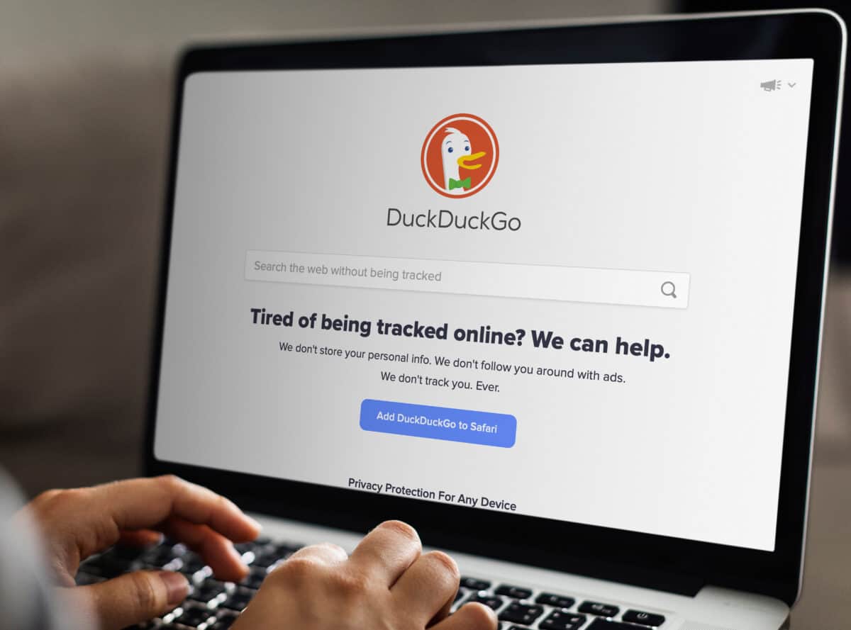 DuckDuckGo web browser search engine