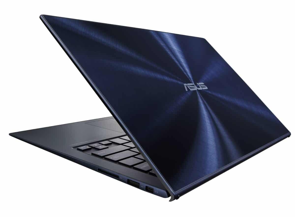 ASUS Zenbook on a white background