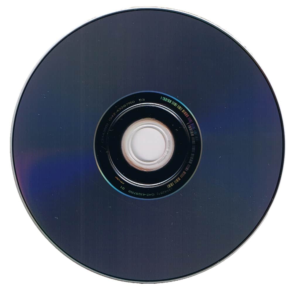 back side of HD DVD