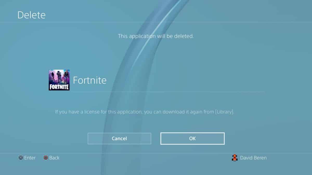 How to delete a PS4 game