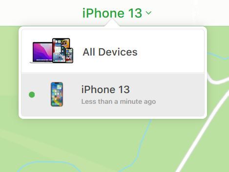 turn off find my iphone icloud website no device list