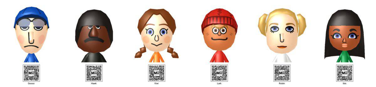 Pilotwings 64 characters