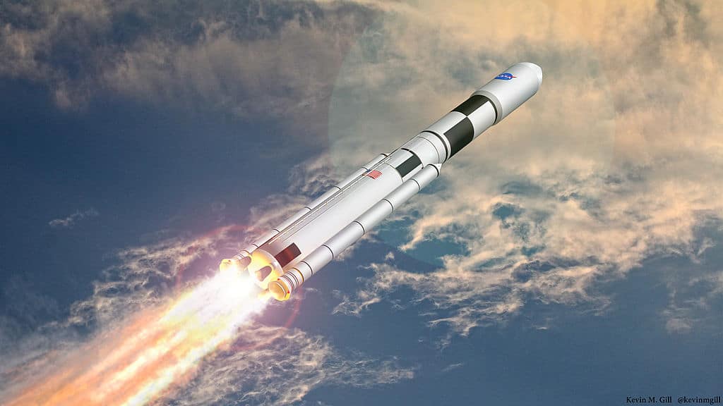 artistic impression of the space launch system