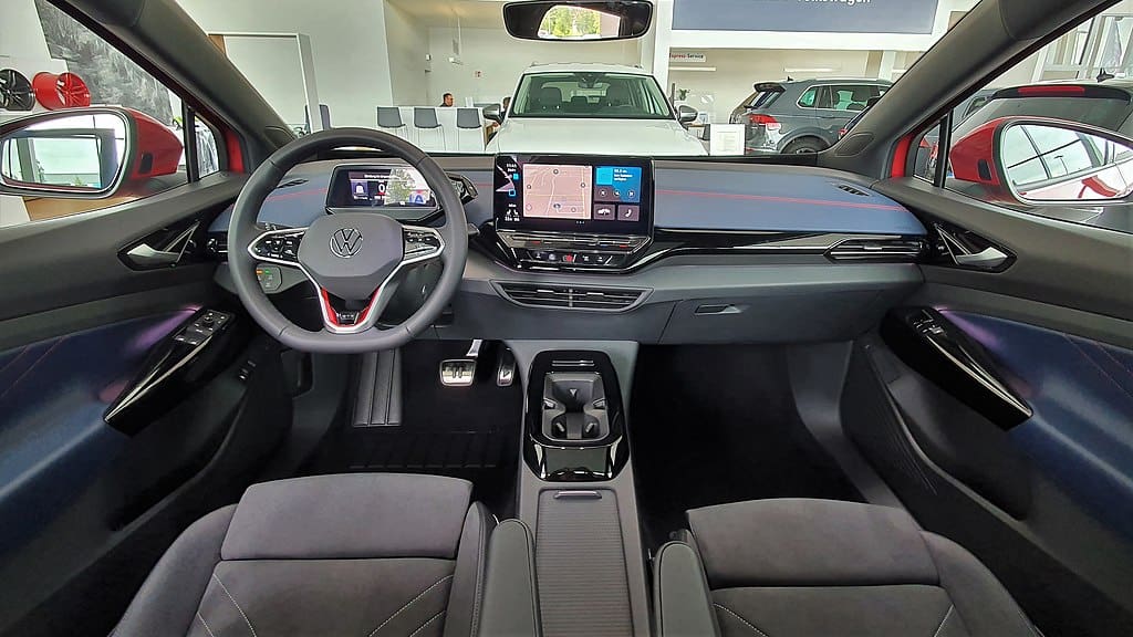 Interior of the Volkswagen ID4