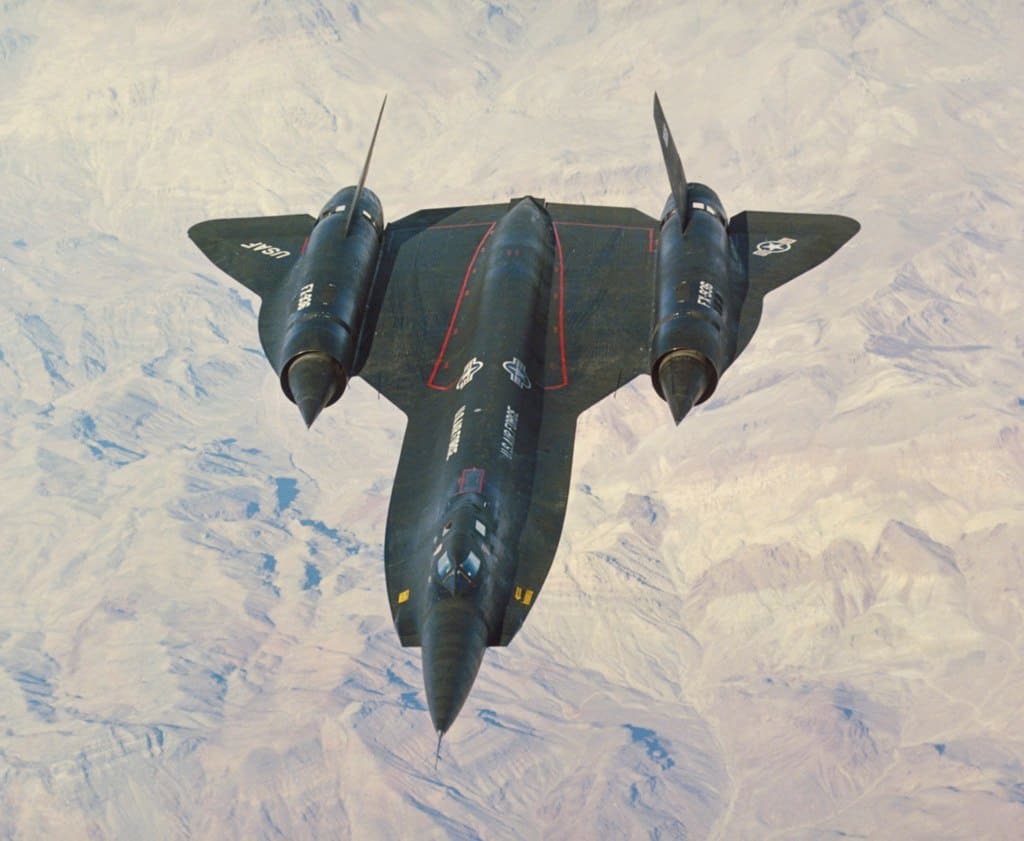 YF-12 in flight