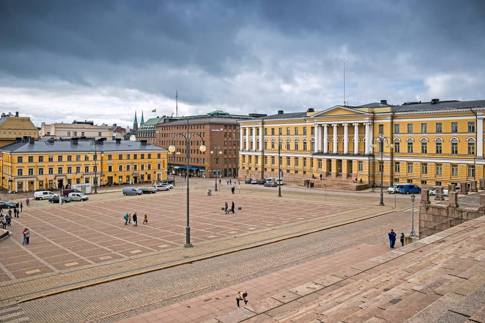 View of University of Helsinki from Senate square