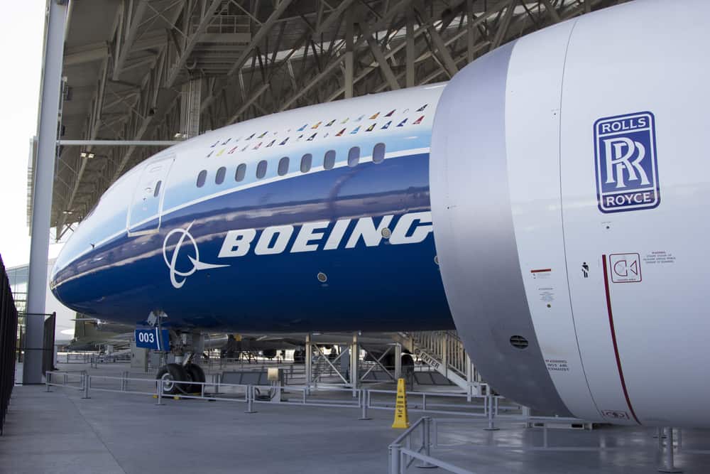 787 Dreamliner on display at Boeing museum