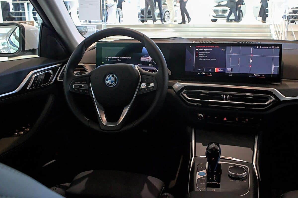 interior of BMW i4 Gran Coupe