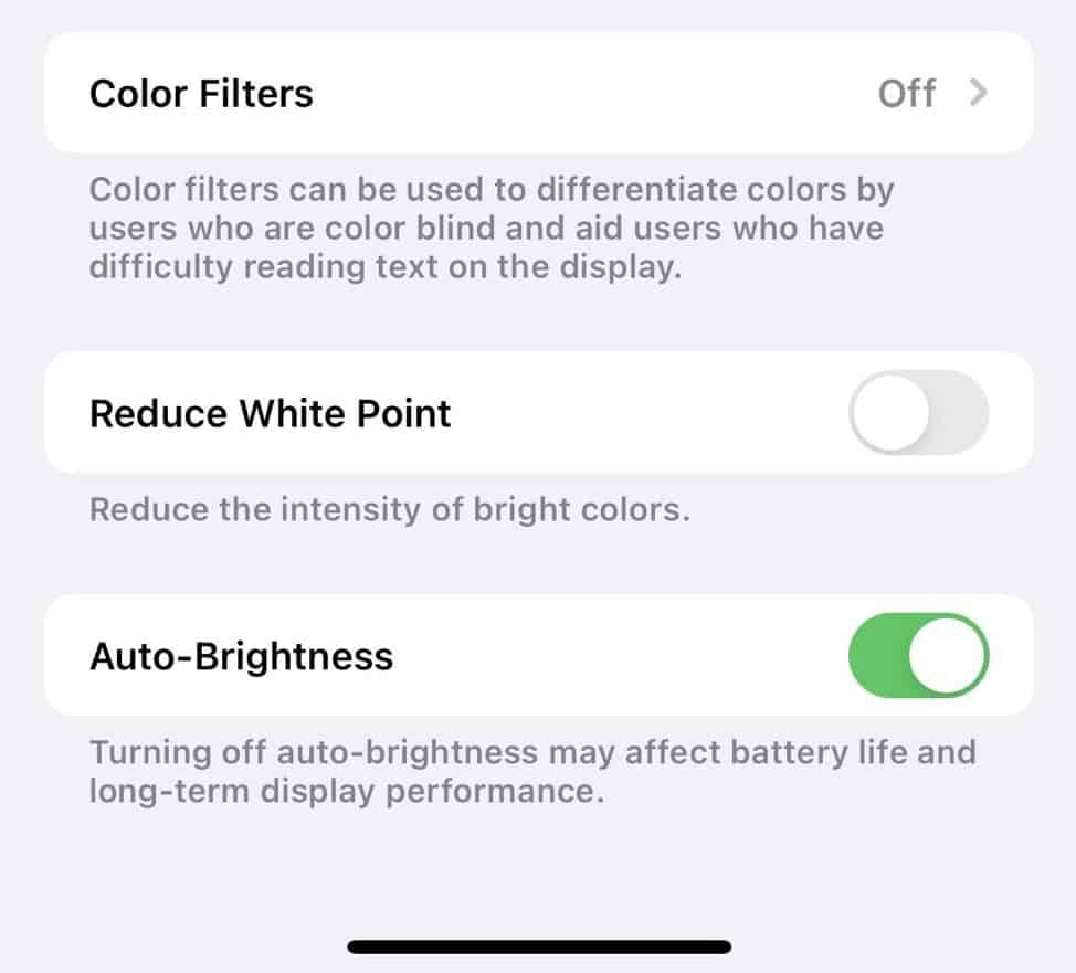 auto brightness iphone