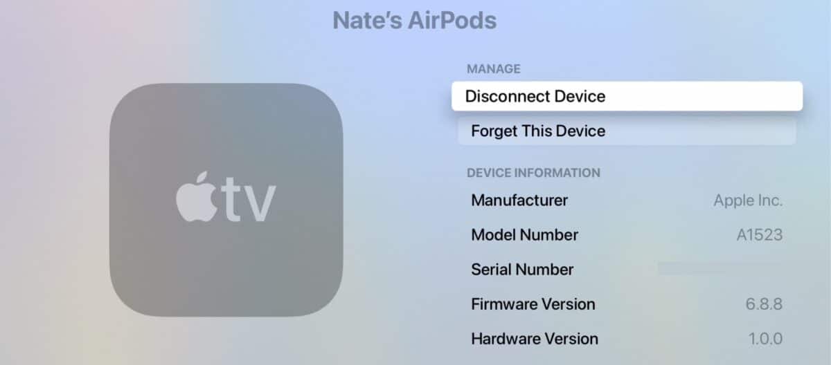 connect airpods to apple tv