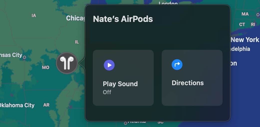 how to find a lost airpods case