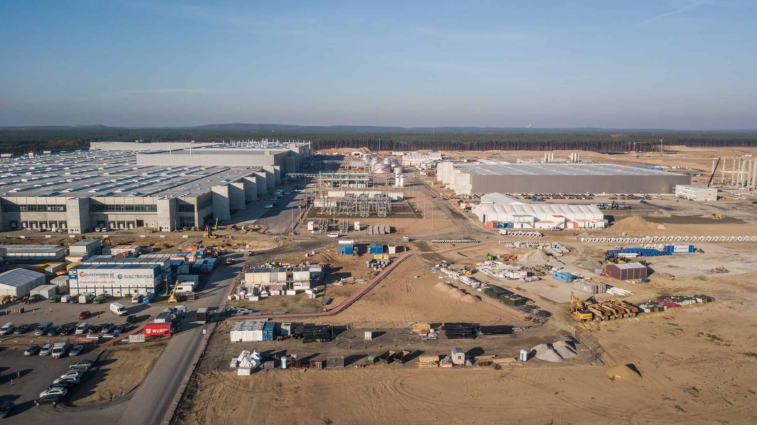 Tesla Gigafactory under construction in Germany