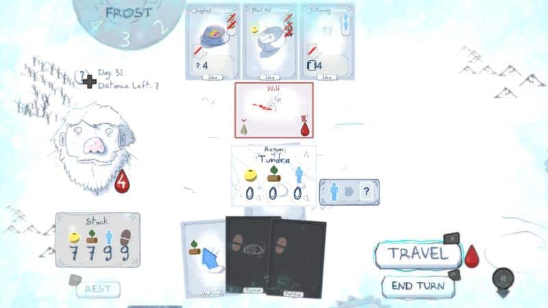 Screenshot of frost game