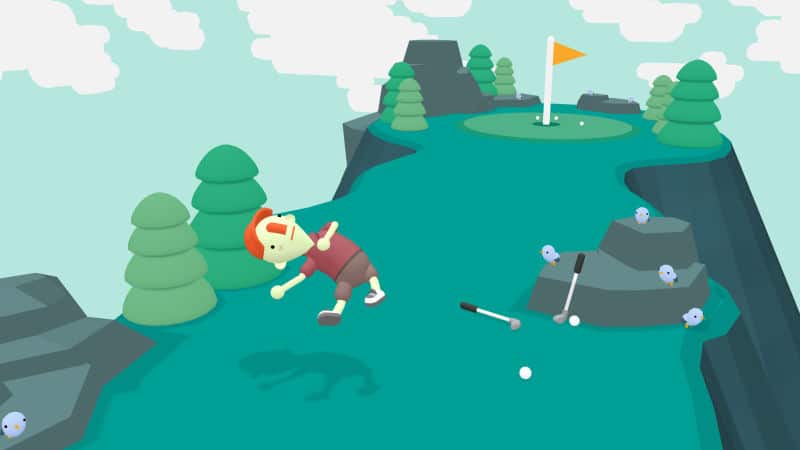 screenshot of what the golf game