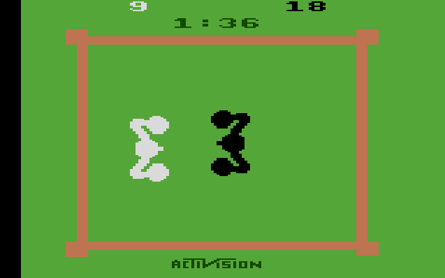 screenshot of Boxing Atari game
