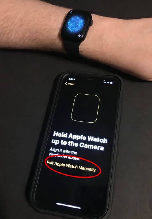 How to manually pair best sale apple watch with iphone