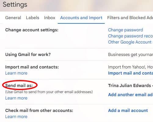 how to change gmail name