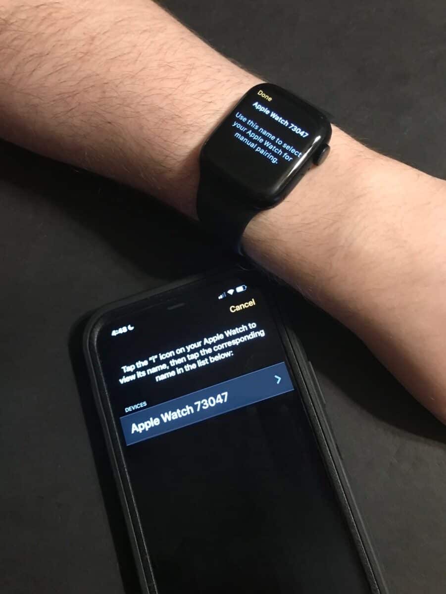 Apple watch hotsell pairing screen