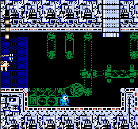 screenshot of Mega Man 3 NES game