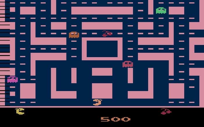 Screenshot of MS-Pac Man game