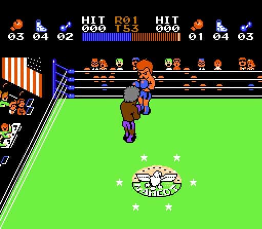 screenshot of Ring King NES game
