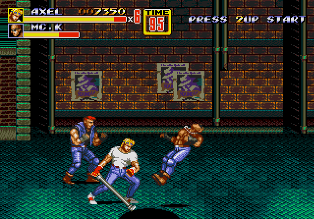 screenshot of Streets of Rage 2 Genesis game