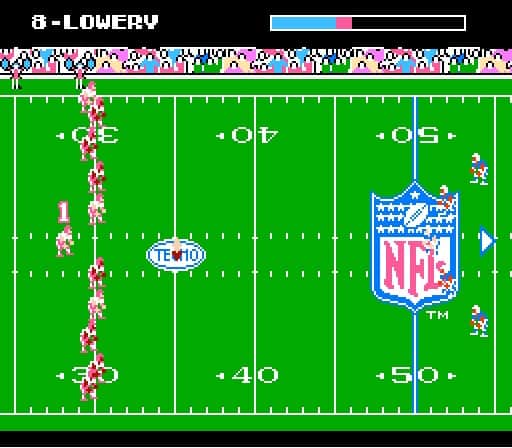 screenshot of Tecmo Super Bowl