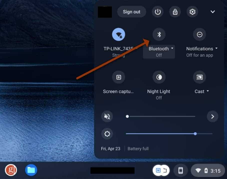 how to connect airpods to chromebook image 1
