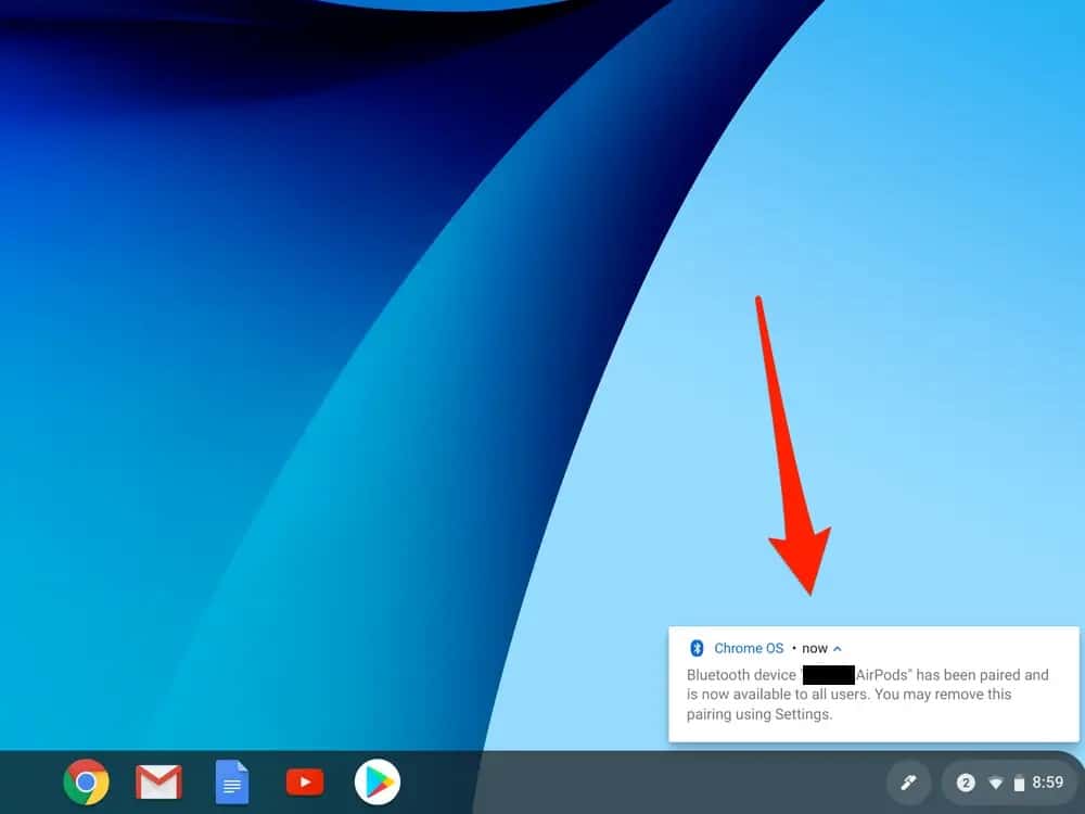 how to connect airpods to chromebook image 7