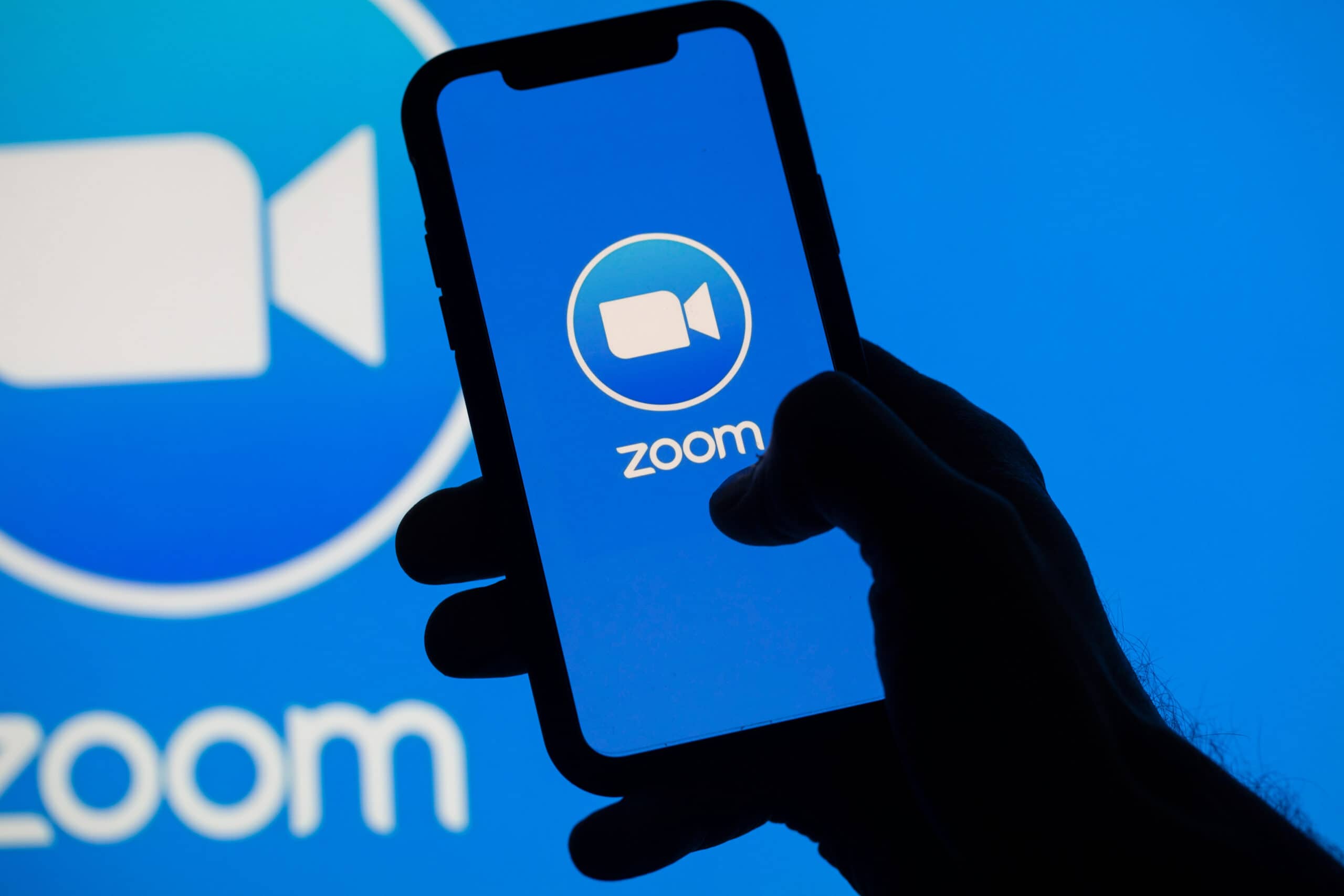 zoom on a smartphone screen
