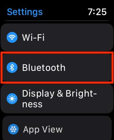 Connect to Apple Watch Through Bluetooth