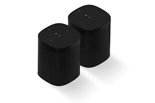 Sonos One (Gen 2) Two Room Set Voice Controlled Smart Speaker with Amazon Alexa Built In (Black)