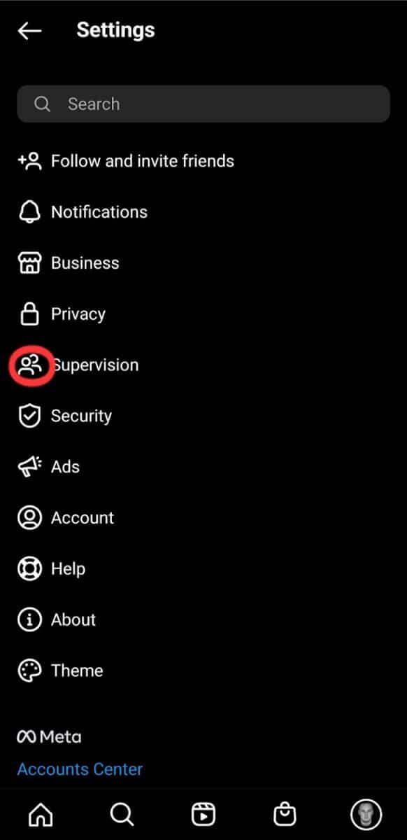 Instagram security settings