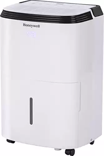 Honeywell TP30WKN Energy Star Dehumidifier for Small Room & Crawl Spaces up to 1000 sq ft with Anti-Spill Design & Filter Change Alert, White