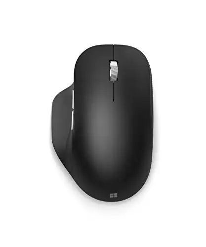 Microsoft Bluetooth Ergonomic Mouse - Matte Black with comfortable Ergonomic Design, Thumb Rest, up to 15months battery life. Works with Bluetooth enabled PCs/Laptops Windows/Mac/Chrome computers