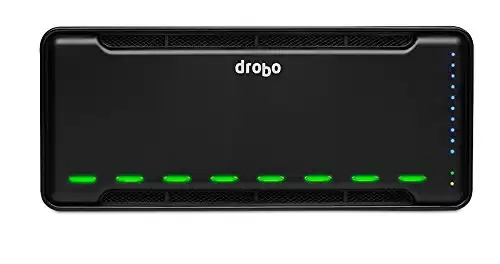 Drobo B810n: Network Attached Storage (NAS) 8-Drive Hybrid Storage Array - Gigabit Ethernet x 2 ports (DR-B810N-5A21)