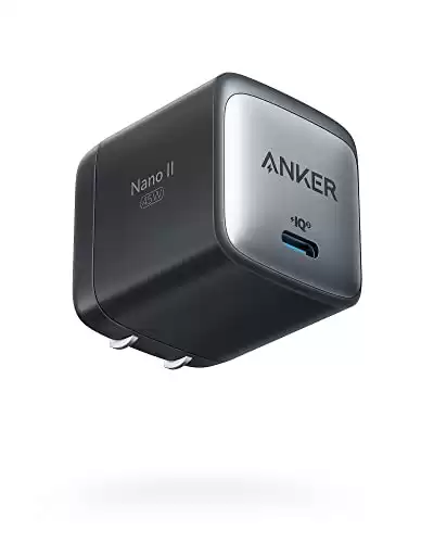 Anker USB C Charger, 713 Charger (Nano II 45W), GaN II PPS Fast Compact Foldable Charger for MacBook Pro 13, Galaxy S22/S22+/S22 Ultra/S21, Note 20/10, iPhone 13/Pro/Pro Max, Steam Deck, and More